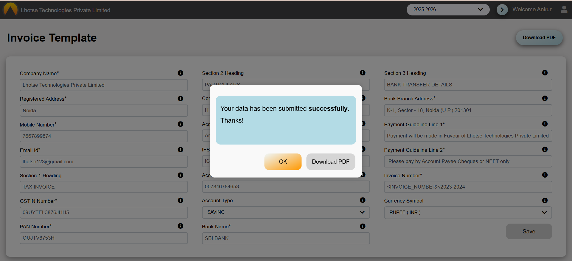popup-on-saving-invoice-template