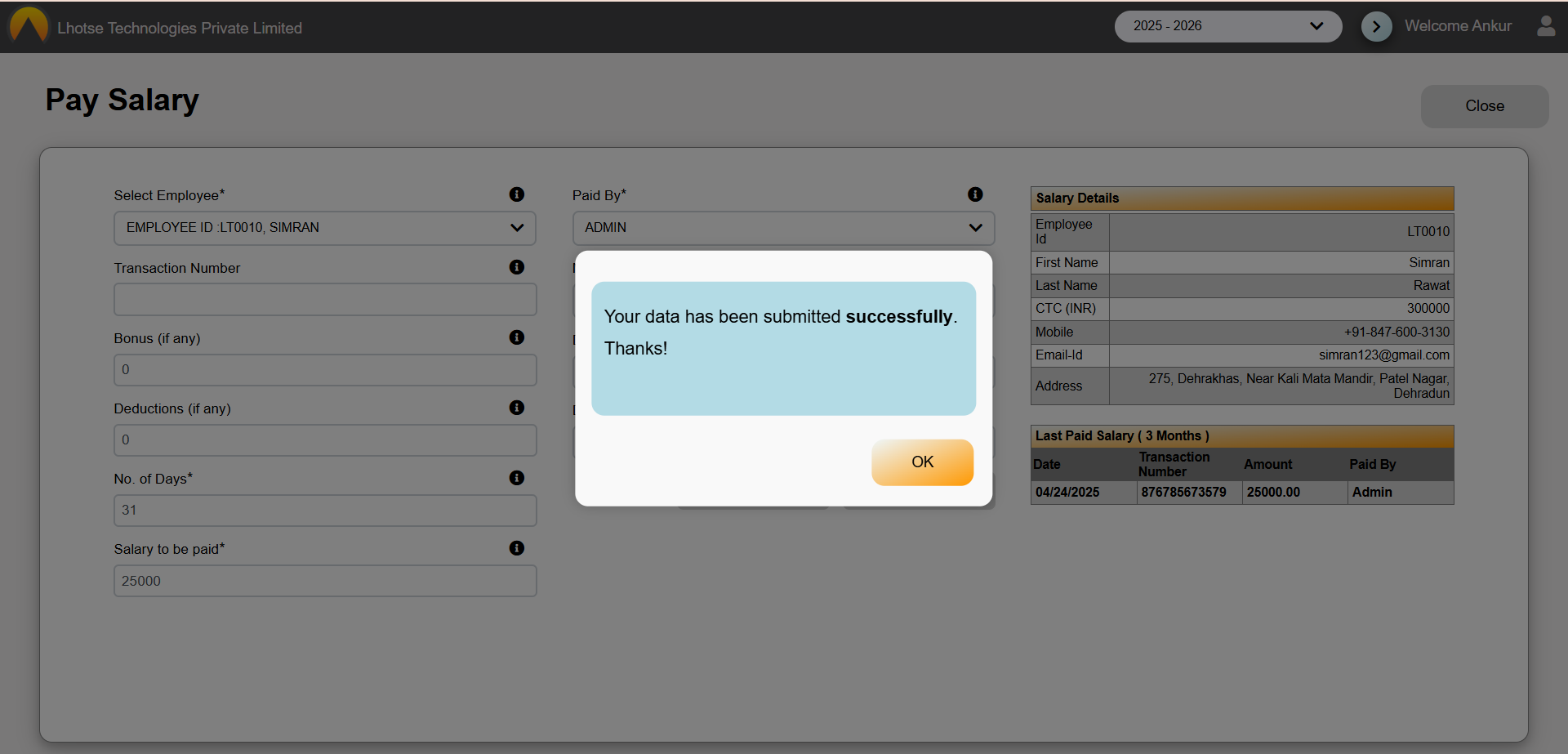 popup-with-successfull-message